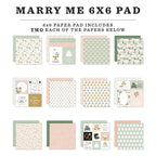 Echo Park Marry Me 6 x 6 Paper Pad mry400023 Detailed Product Image