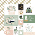 Echo Park Marry Me 12 x 12 Collection Kit mry400016 Multi Journaling Cards