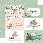 Echo Park Marry Me 12 x 12 Collection Kit mry400016 6X4 Journaling Cards