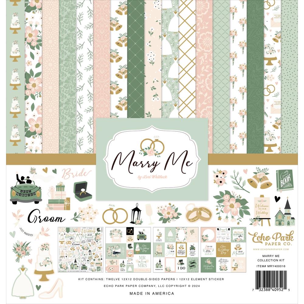 Echo Park Marry Me 12 x 12 Collection Kit mry400016