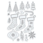 Tonic Candy Cane Clear Stamps 5541e Detailed View