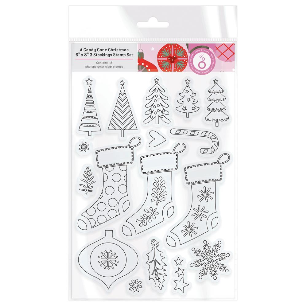 Tonic Candy Cane Clear Stamps 5541e