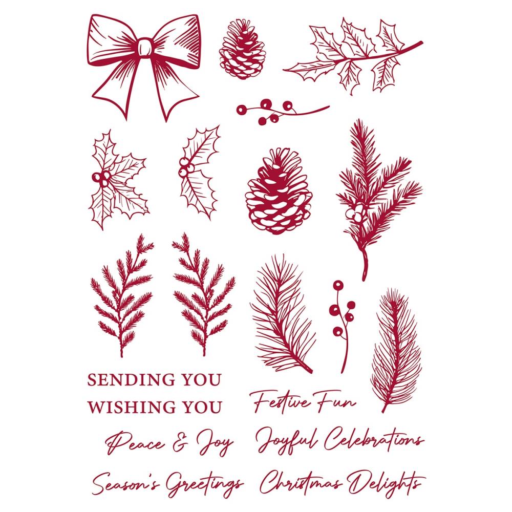 Tonic Timeless Tidings Clear Stamps 5531e Detailed View
