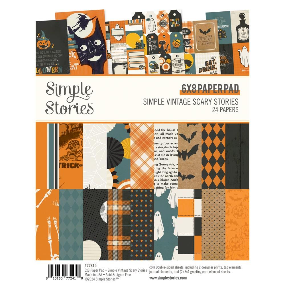 Simple Stories Vintage Scary Stories 6 x 8 Paper Pad 22815