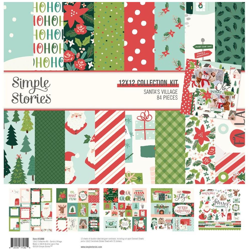 Simple Stories Santa's Village 12 x 12 Collection Kit 23000