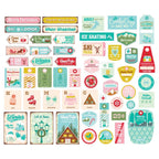 Simple Stories Snow Pine Lodge Sign Bits And Pieces 23120 Christmas Sentiments