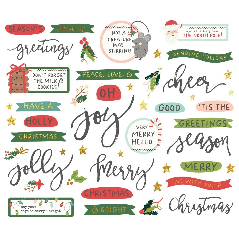 Simple Stories Santa's Village Sentiments Bits And Pieces 23021 Alternate Image