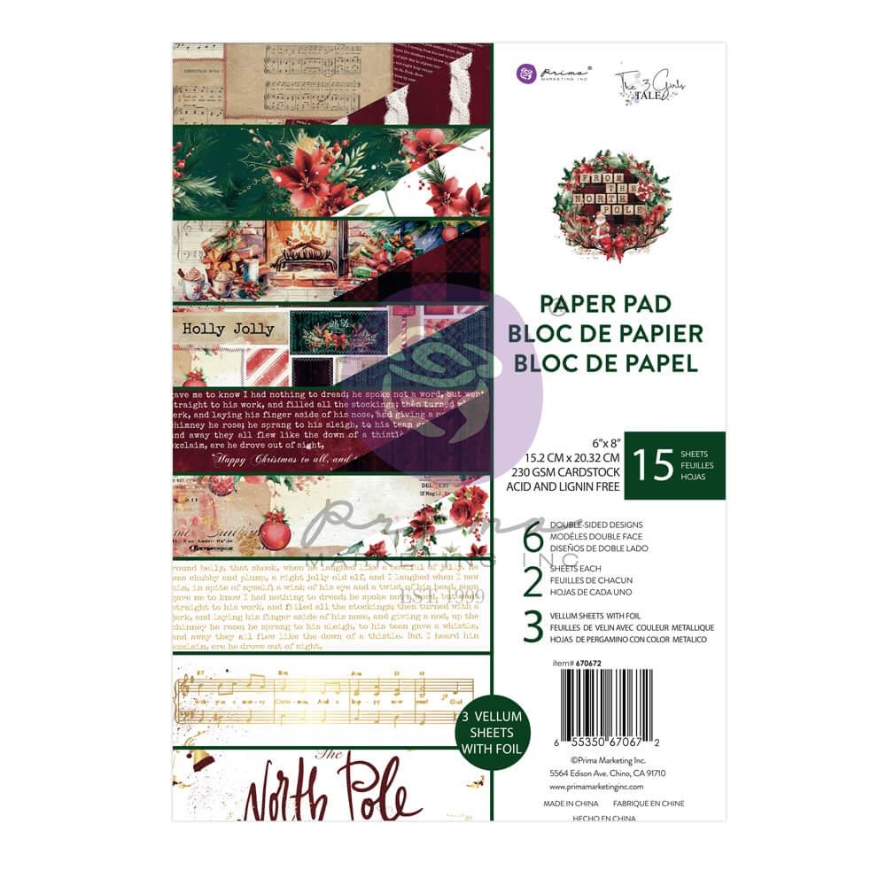 Prima Marketing From the North Pole 6 x 8 Paper Pad 670672