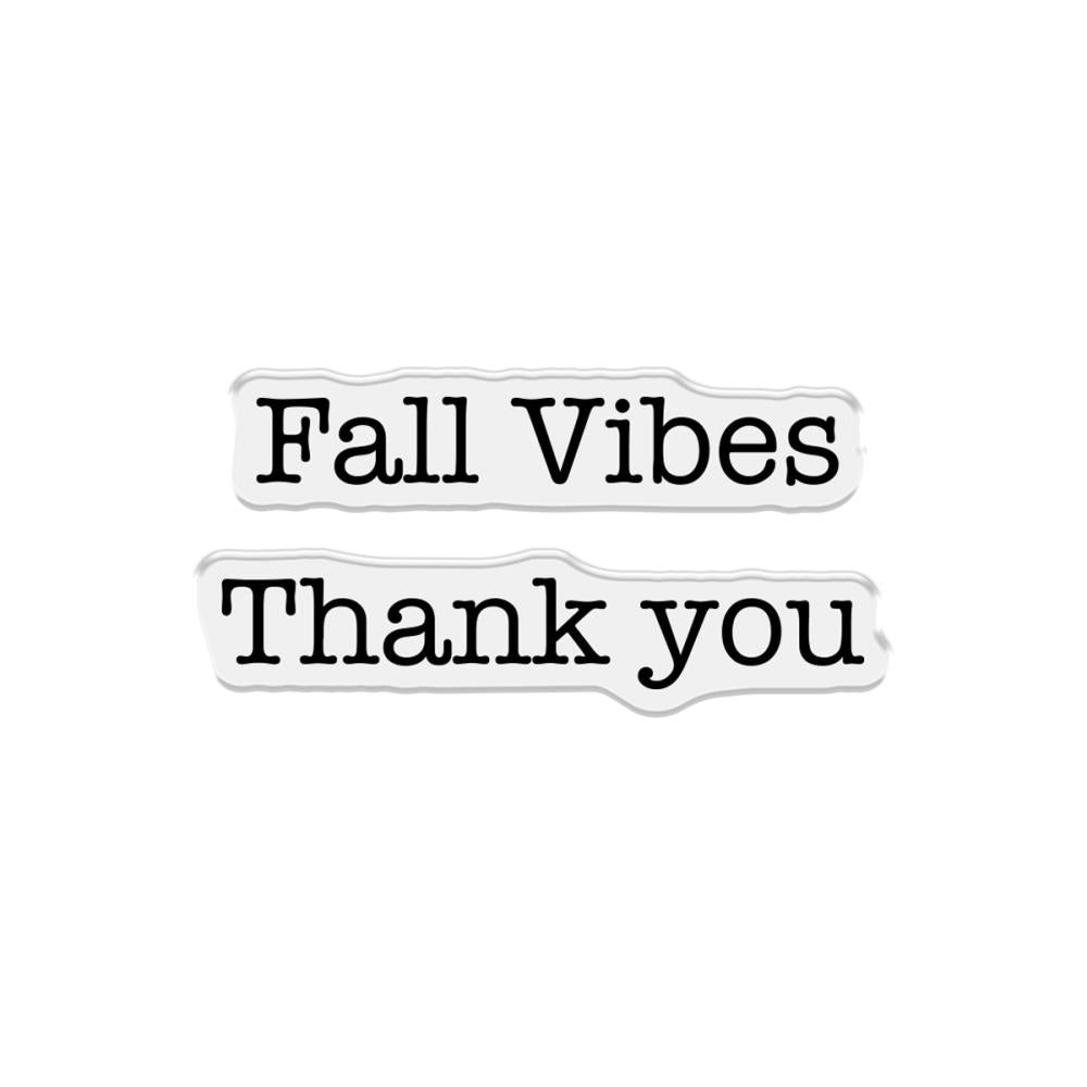 Crafter's Companion Fall Vibes Stamps And Dies cc-std-favi Autumn Sentiments