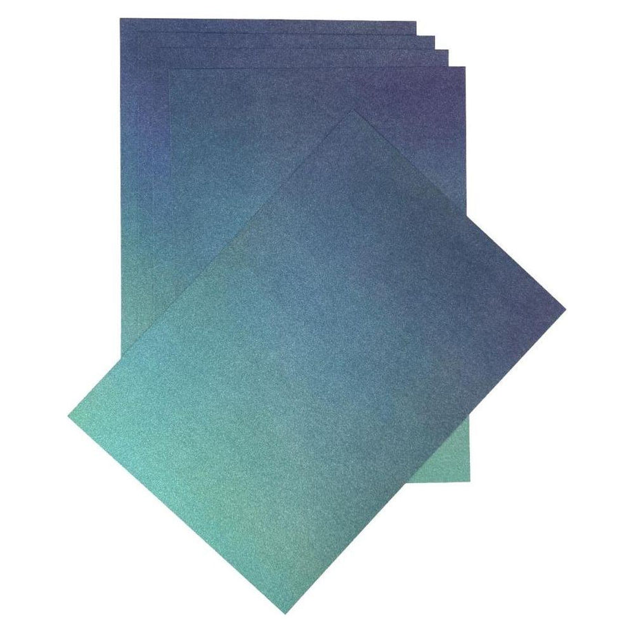 Recollections Blue Ombre Cardstock Paper - 8.5x11 Inch, 2-Pack Value Set (100 Sheets Total) For Crafting & Scrapbooking