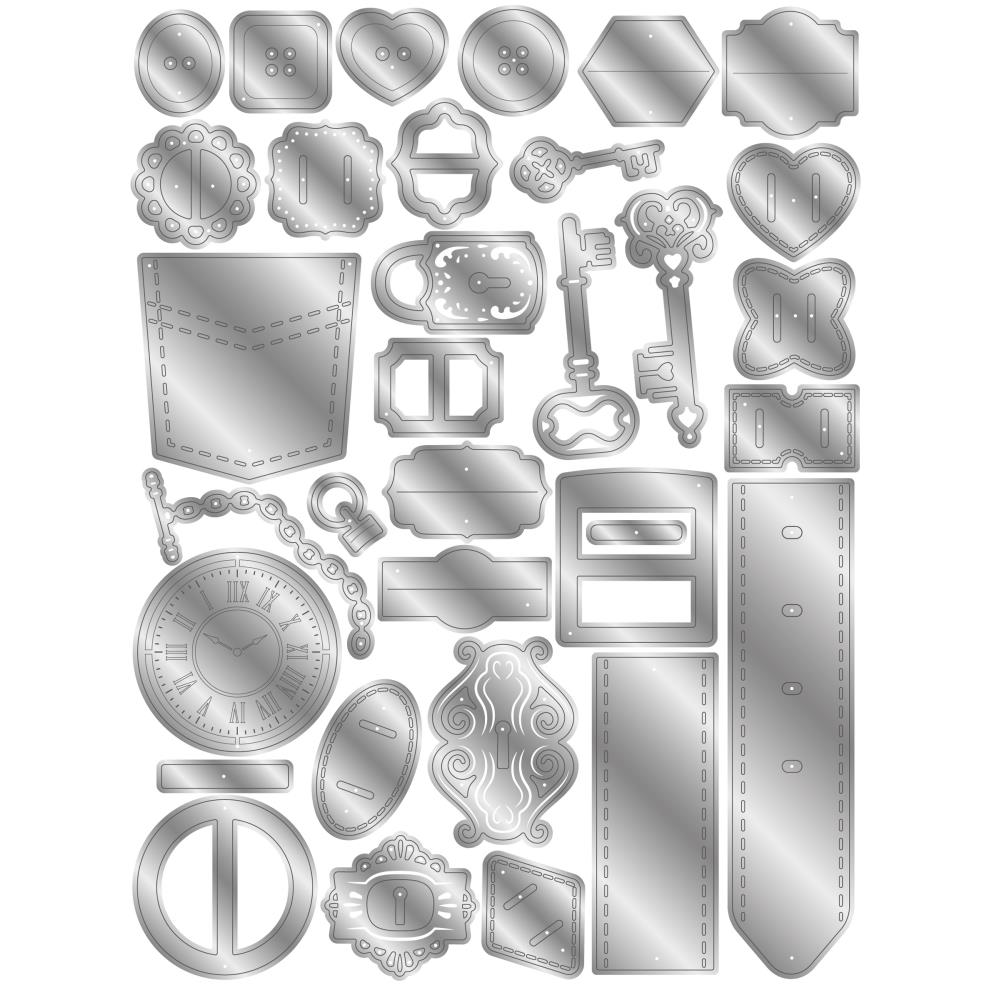 Crafter's Companion Buttons And Buckles Dies cc-md-ele-bubu Detailed Product View