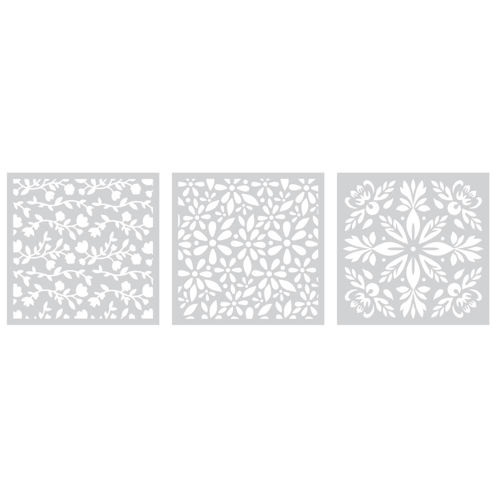 Crafter's Companion Contemporary Florals Stencils cc-sten-cofl Detailed Product View