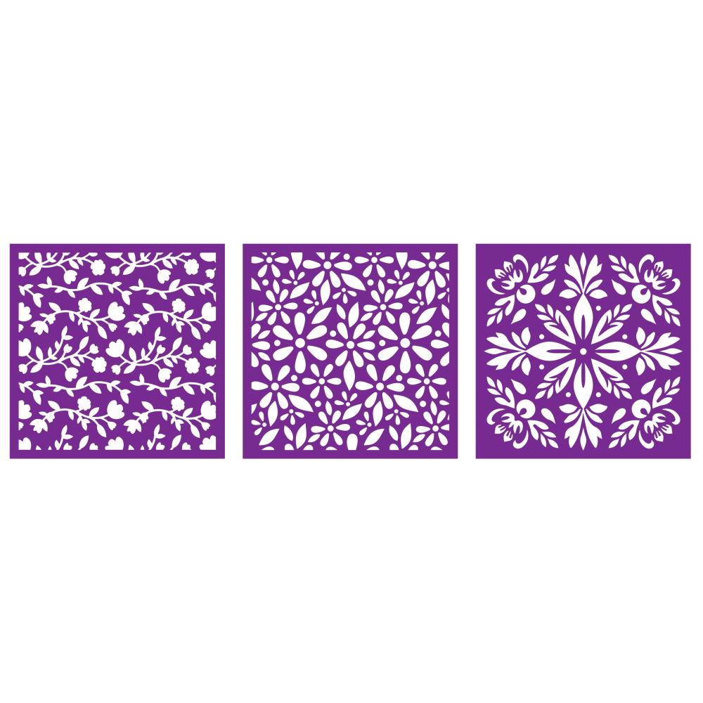 Crafter's Companion Contemporary Florals Stencils cc-sten-cofl Alternate Image