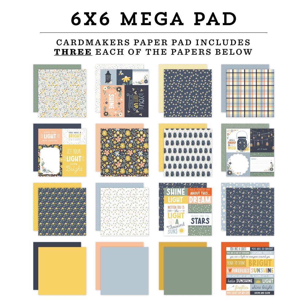 Echo Park Firefly 6 x 6 Mega Paper Pad fly434031 Detailed Image