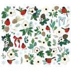 Simple Stories Vintage Flannel Season Floral Bits And Pieces 25319 Winter Flowers