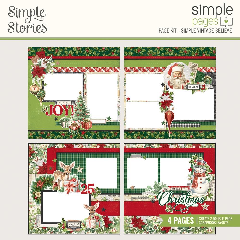 Simple Stories Vintage Believe Page Kit 25538