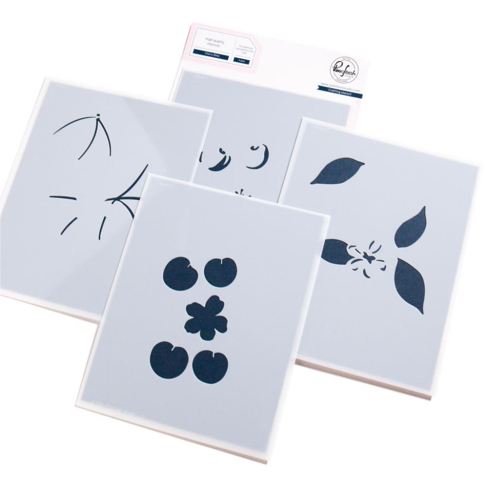 Pinkfresh Studio Cherry Bliss Stencils 267525