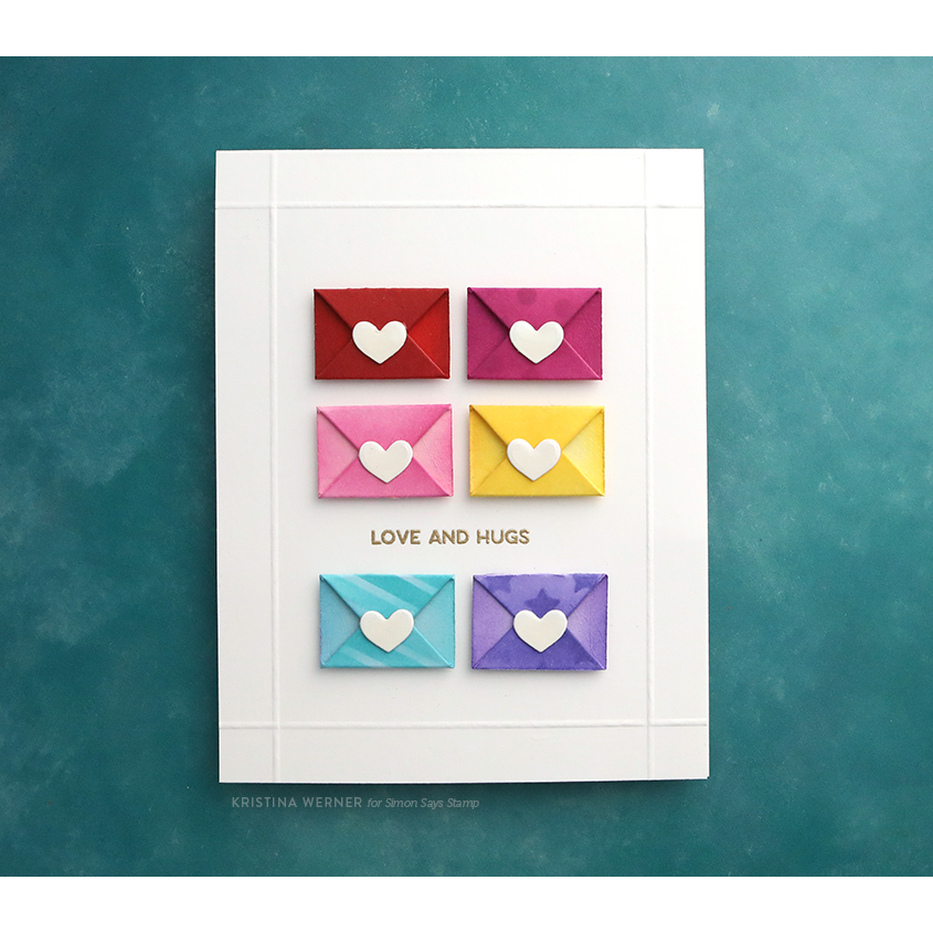 Simon Says Stamp Faux Mini Envelope Wafer Dies sssd112985 Smitten Love Card | color-code:ALT02