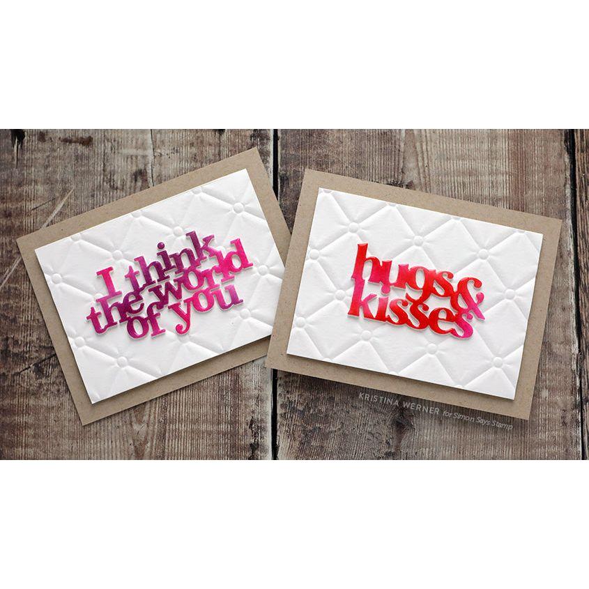 E3D-027 Spellbinders TUFTED 3D Embossing Folder fun background | color-code:ALT01