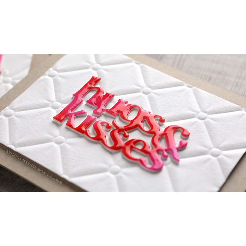Simon Says Stamp Hugs & Kisses Wafer Dies 1031md Sweetheart Love Card | color-code:ALT05