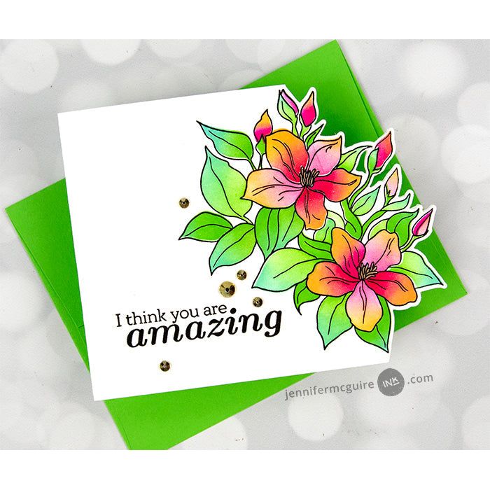 Altenew Sweet Jasmine Clear Stamps alt8833 amazing | color-code:ALT01