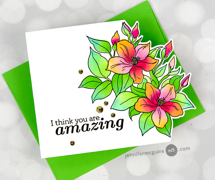Altenew Sweet Jasmine Clear Stamps alt8833 amazing | color-code:ALT01