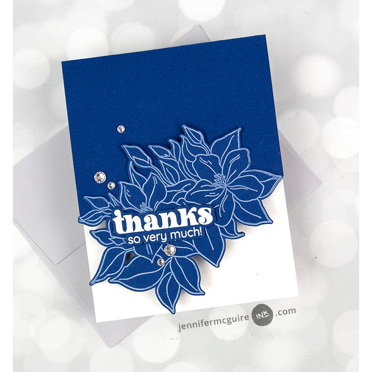 Altenew Sweet Jasmine Press Plates alt8834 thanks | color-code:ALT01
