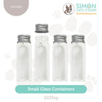 Small Glass Containers Pack Of 4 0225sg