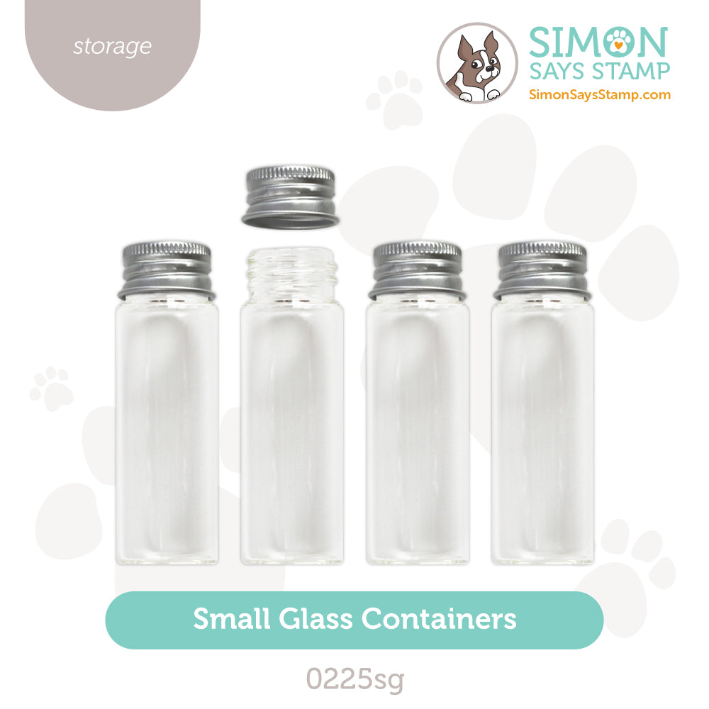 Small Glass Containers Pack Of 4 0225sg
