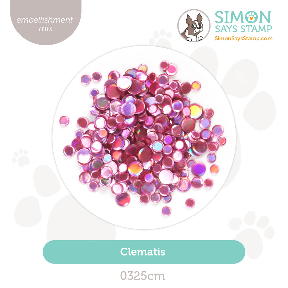Simon Says Stamp Embellishment Mix Clematis 0325cm Rain or Shine