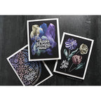 Ranger Simon Hurley Solar Paste Set Of 6 Black Cardstock Cards | color-code:ALT02