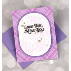 Pinkfresh Studio Diagonal Plaid And Plaid Press Plates Bundle Love You Purple Card | color-code:ALT04