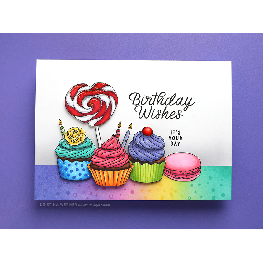 Simon Says Stamp Card Kit of the Month June 2024 Sweet Birthday ck0624 Birthday Card | color-code:ALT23
