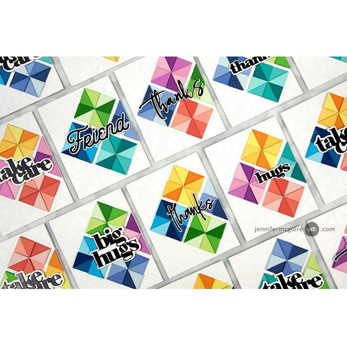 Concord & 9th PINWHEEL QUILT TOP Dies 11350 Thanks | color-code:ALT01