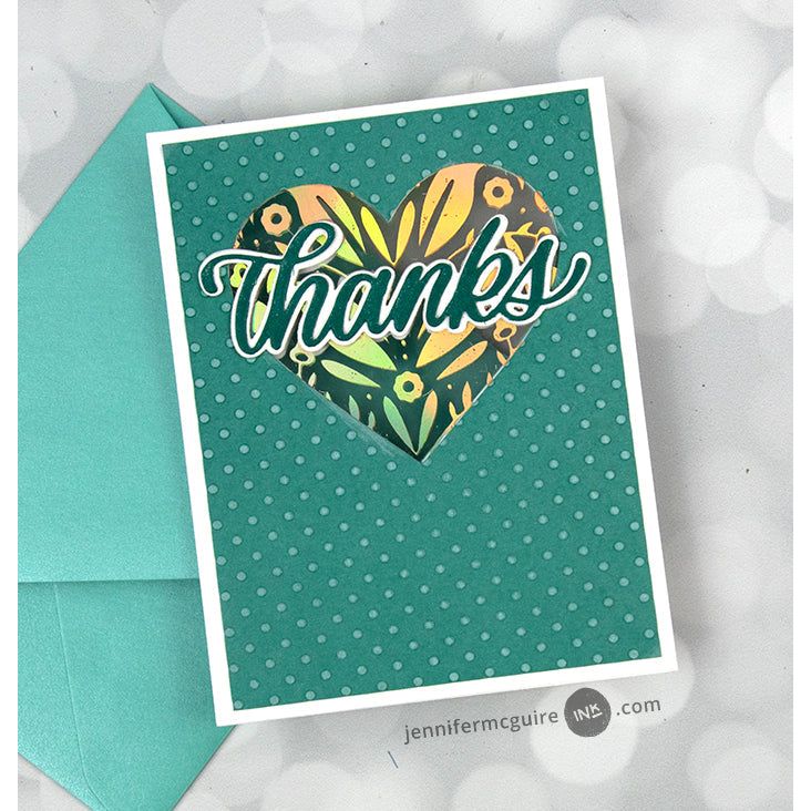 Hero Arts Nesting HEART DIES DI334 Thanks | color-code:ALT01