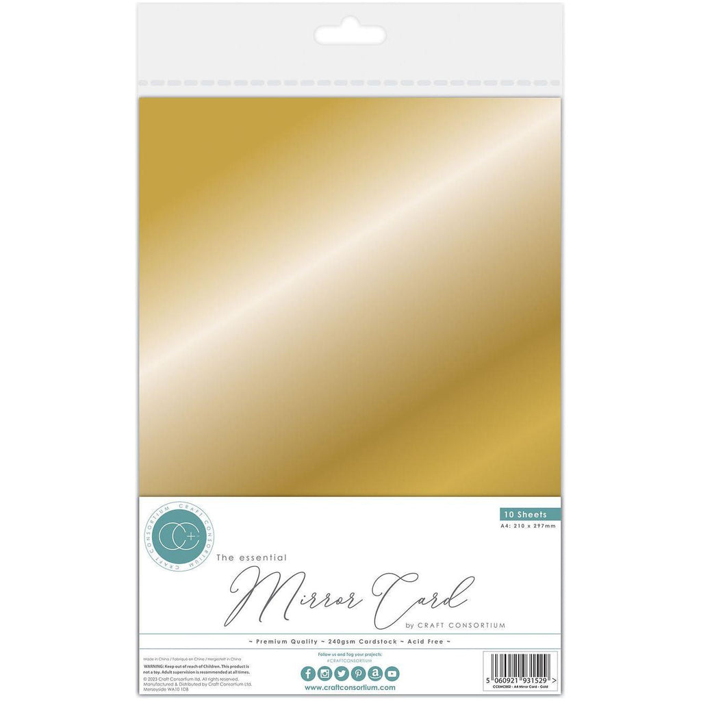 Craft Consortium The Essential Mirror Card 8.5 x 11 inch Gold CCEMC002