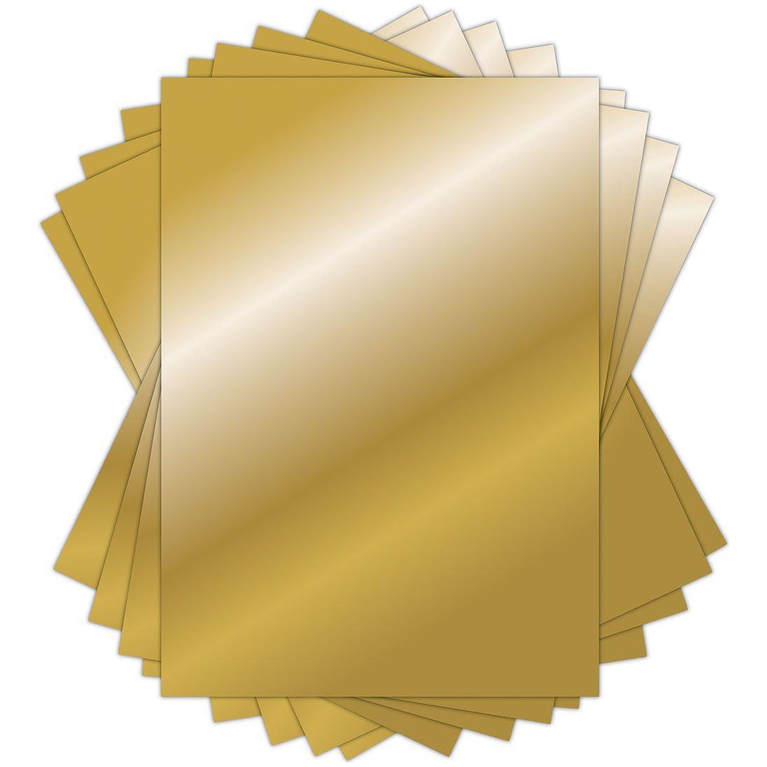 Craft Consortium The Essential Mirror Card 8.5 x 11 inch Gold CCEMC002 golden