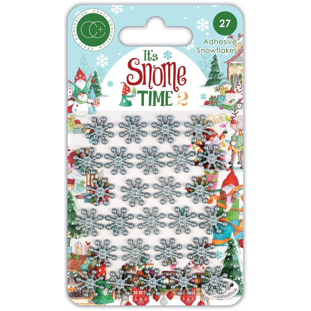 Craft Consortium It's Snome Time 2 Adhesive Snowflakes CCAPRL008