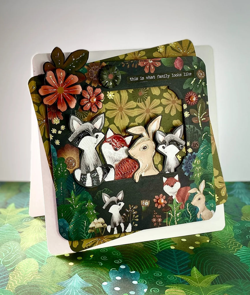 Craft Consortium Through The Trees 6 x 6 Paper Pad ccdpad001b forest animals