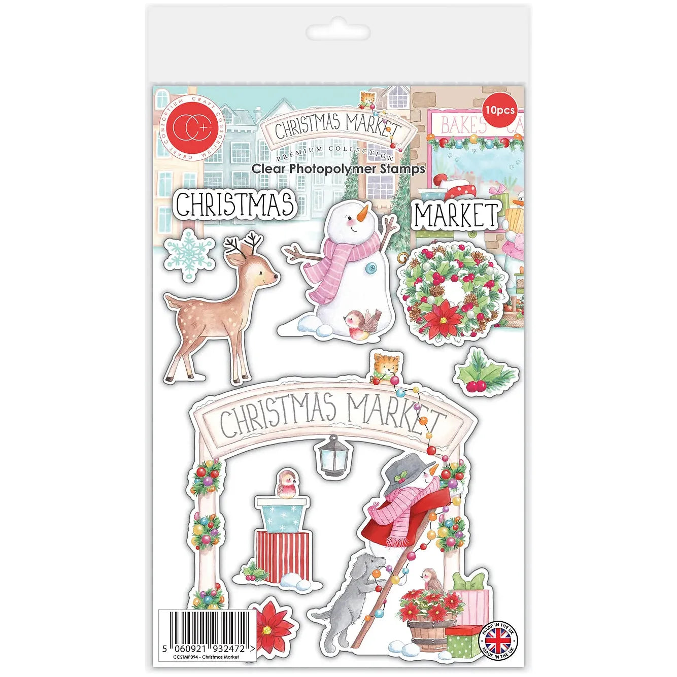 Craft Consortium Christmas Market Clear Stamps ccstmp094