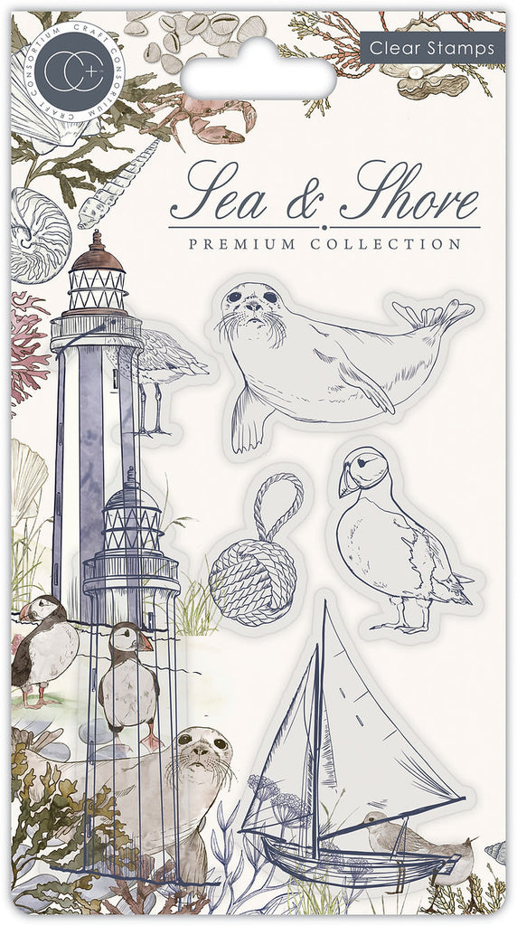 Craft Consortium SEA AND SHORE Clear Stamps CCSTMP063
