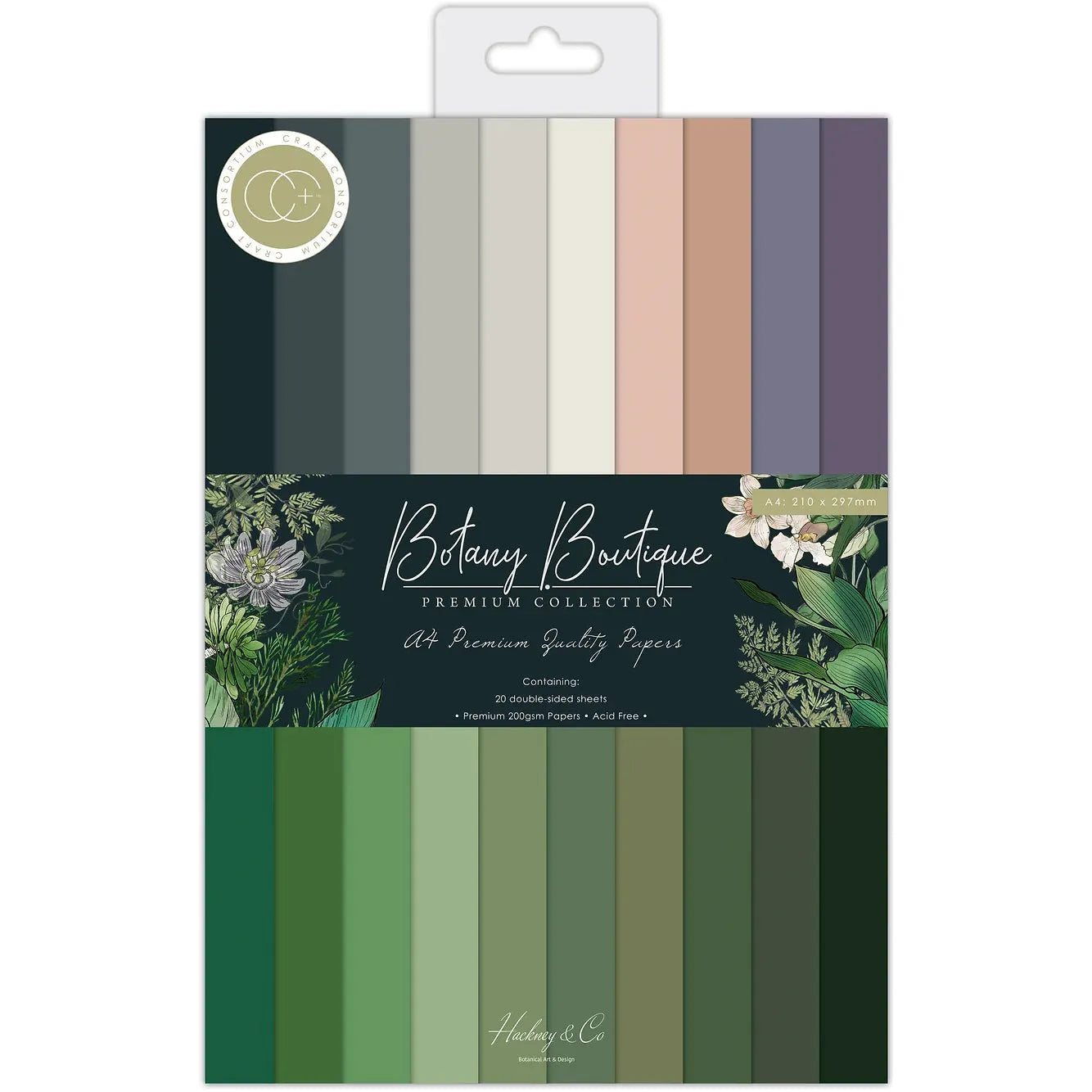 Craft Consortium Botany Boutique 8.5 x 11 inch Paper Pad ccppad045c