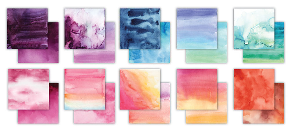 Craft Consortium The Essential Craft Papers Ombré 6 x 6 Paper Pad ccepad030b open