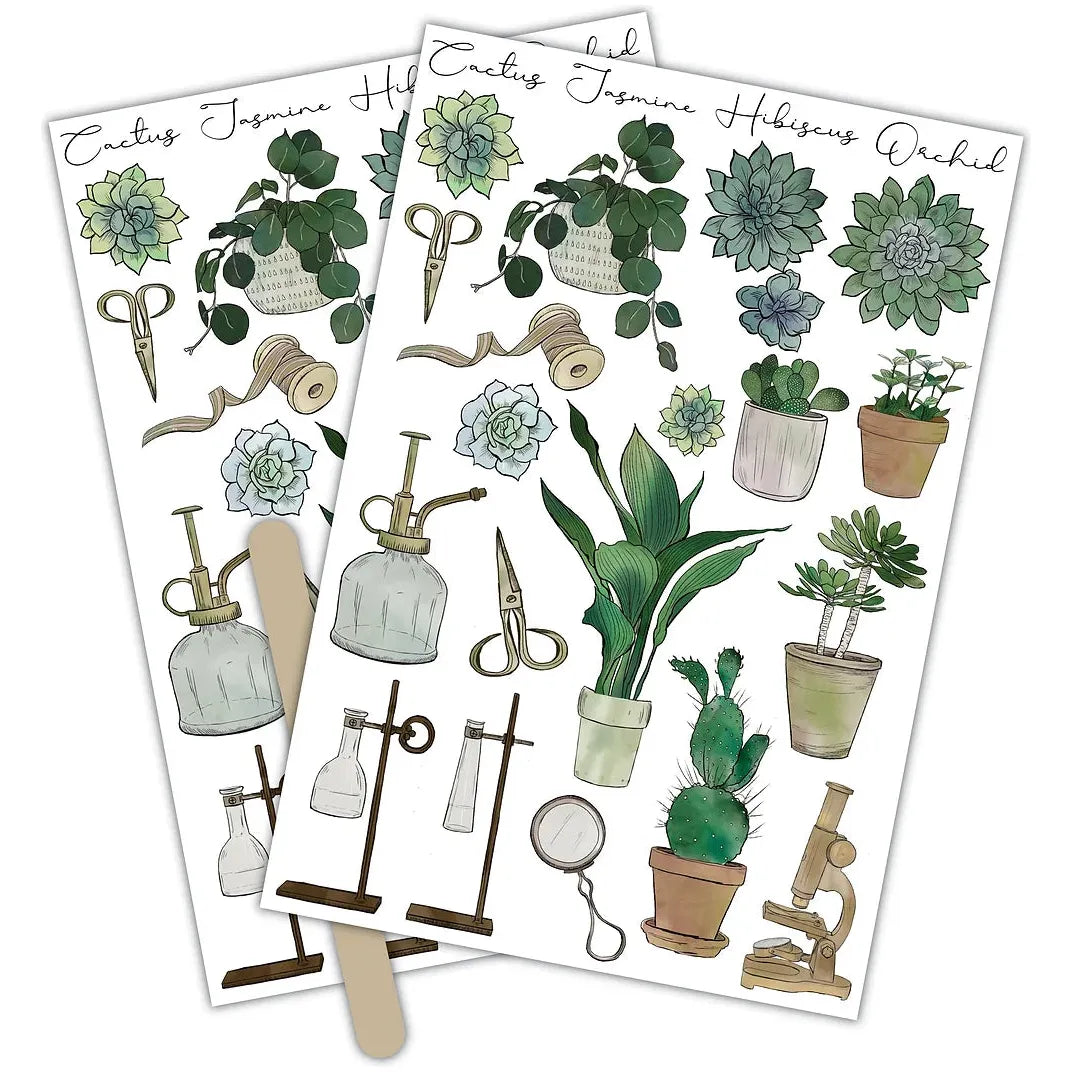 Craft Consortium Botany Boutique Rub Ons ccrubt007 product image