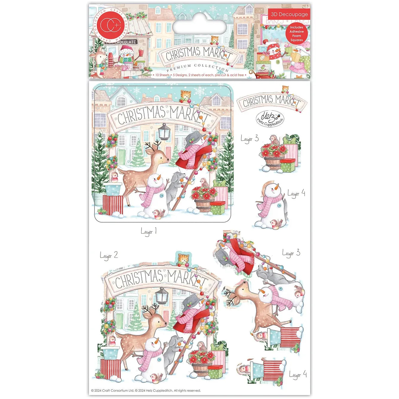 Craft Consortium Christmas Market 3D Decoupage ccdpak015 – Simon Says Stamp for 3d Decoupage Free Decoupage Printables
