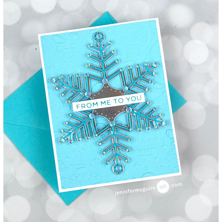 E3D-064 Spellbinders Vintage Ornaments 3D Embossing Folder snowflake | color-code:ALT01