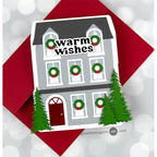 Poppy Stamps Neighborhood Home Pop Up Easel Set Dies 2375 christmas card | color-code:ALT01