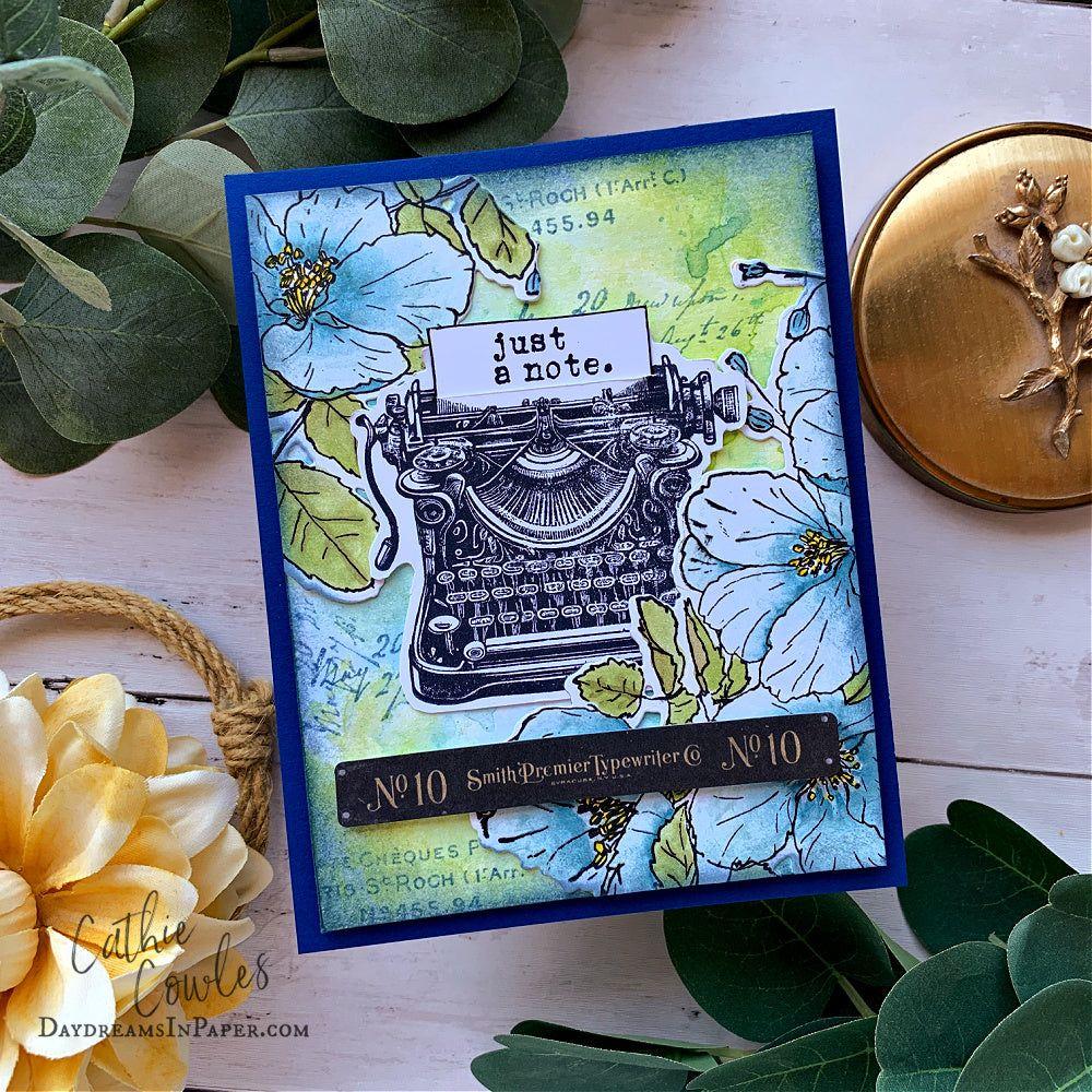 Simon Says Stamp Curiosity Shop Wafer Dies sss482 Just a Note Card