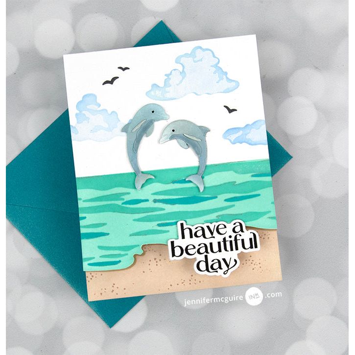 Altenew Caribbean Dreams Dies ALT8039 dolphins | color-code:ALT01