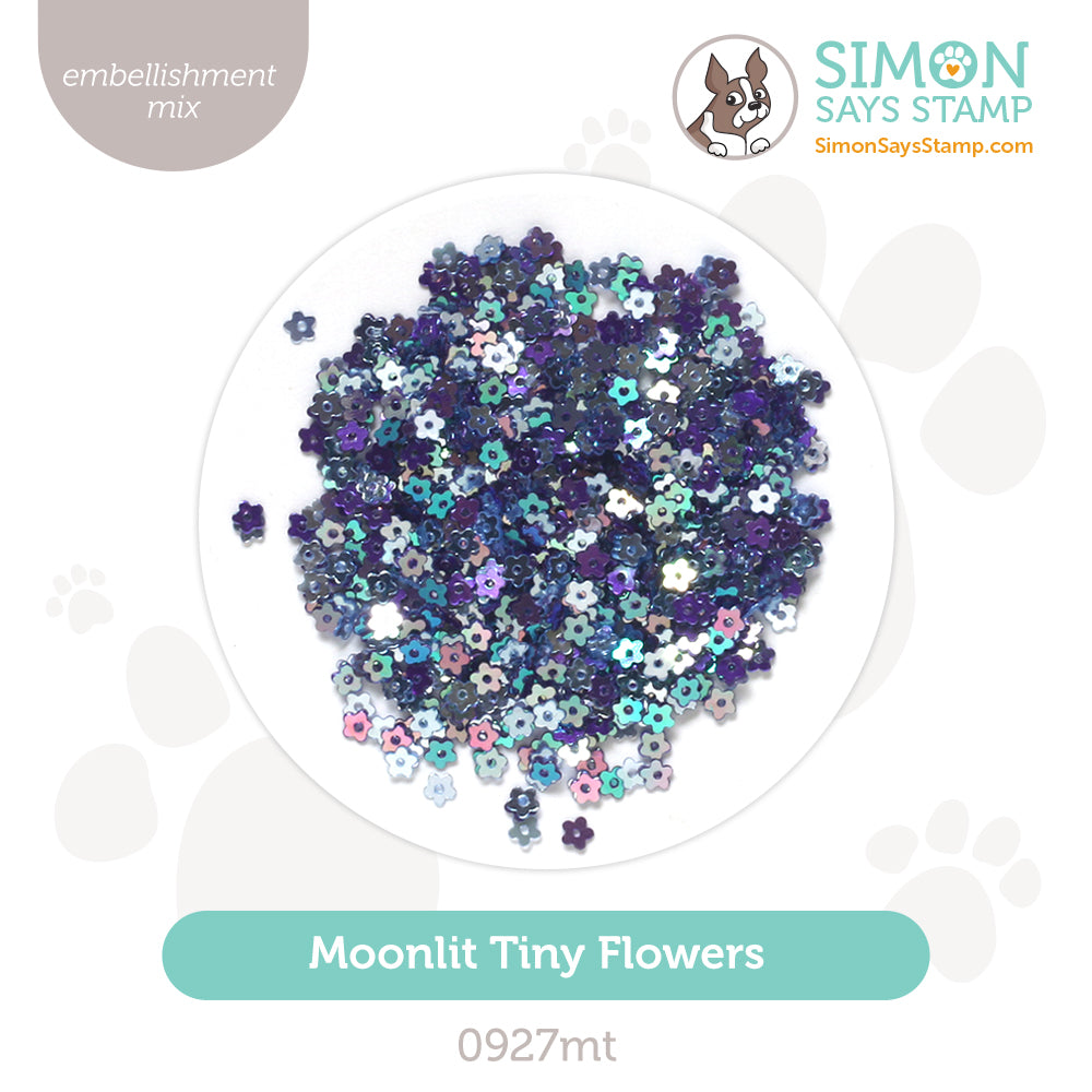  Simon Says Stamp Embellishment Mix Moonlit Tiny Flowers 0927mt Stamptember